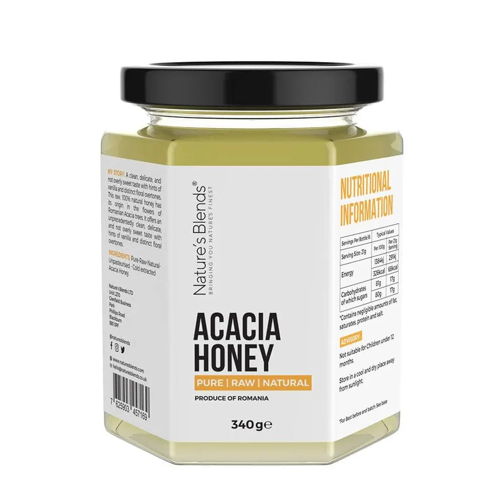 Raw Natural Acacia Honey (340g) - Nature's Blends