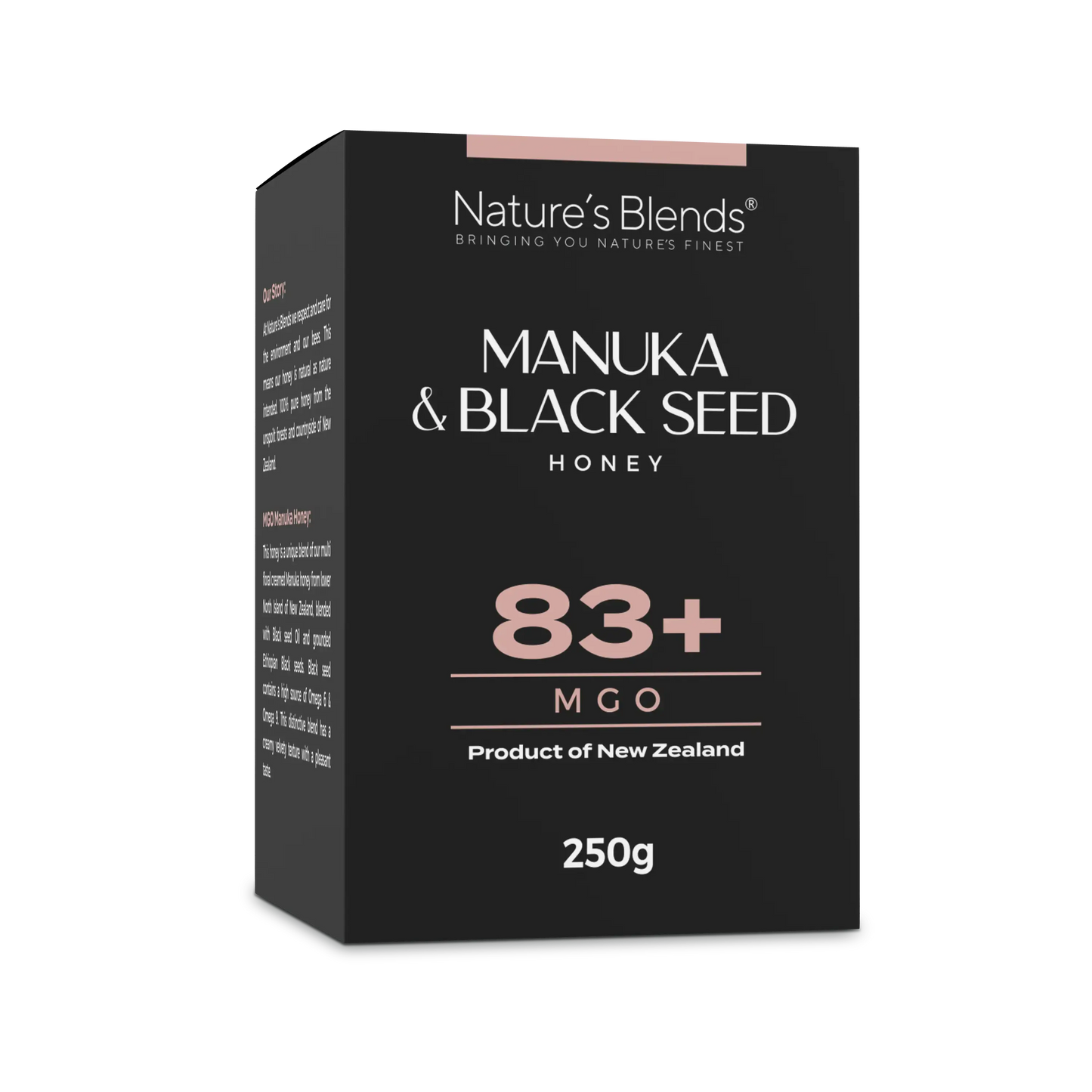 Nature's Blends black seed and manuka honey 83+ mgo 5 UMF