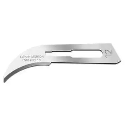 Swann Morton Carbon Steel Surgical Blade | No. 12 | Pack of 100 - Nature's Blends