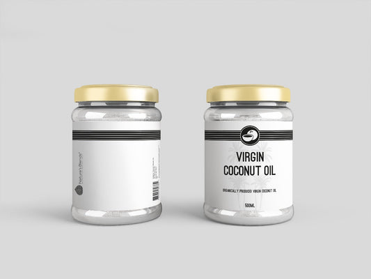 A jat of organic virgin coconut oil