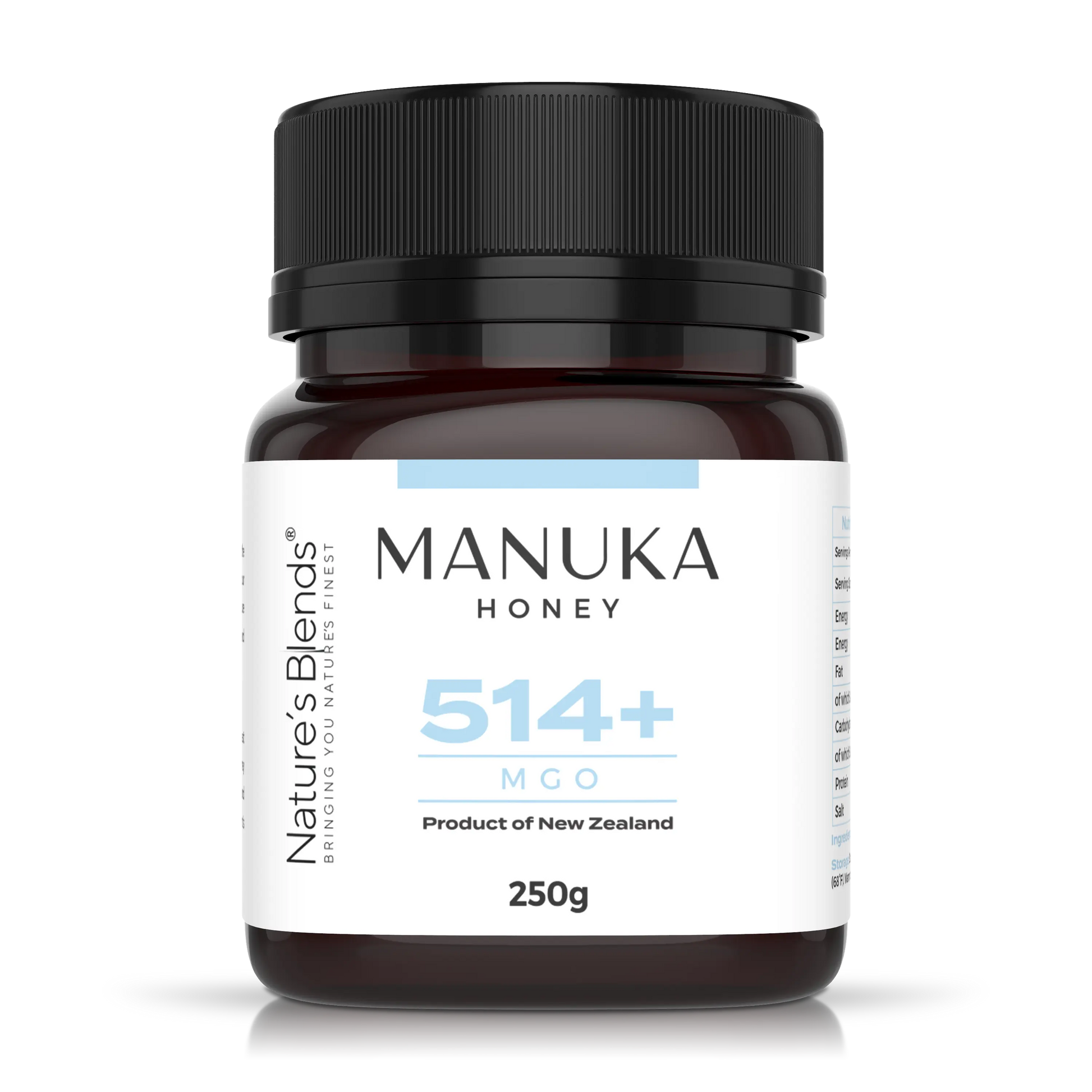 514+ Manuka Honey 250g Natures blends