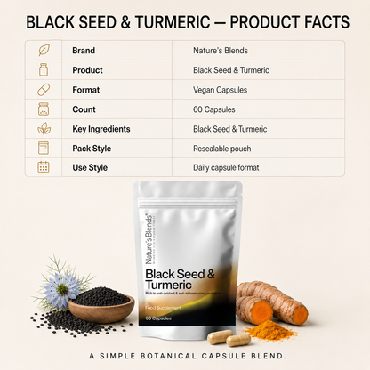 Black Seed & Turmeric Vegan Capsules