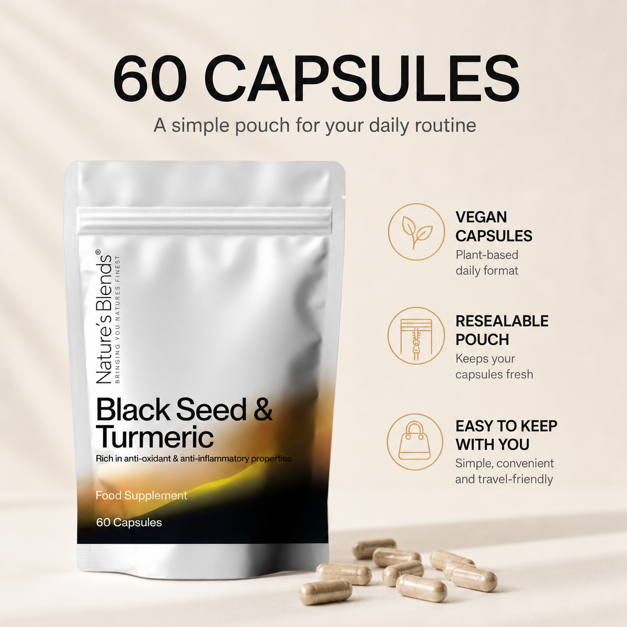 Black Seed & Turmeric Vegan Capsules