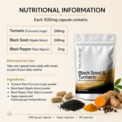 Black Seed & Turmeric Vegan Capsules