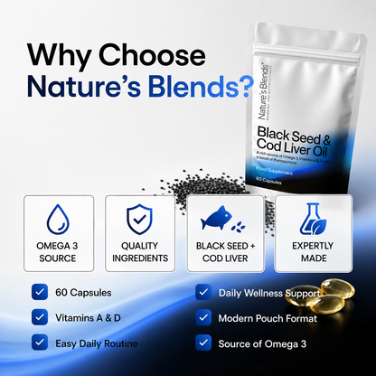 Black Seed Oil & Cod Liver Oil Capsules