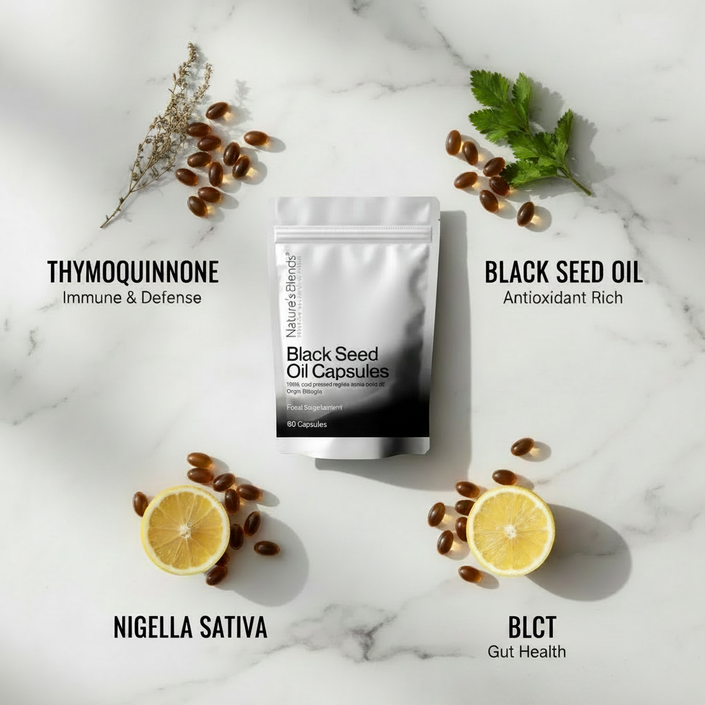 Black Seed Oil Capsules - Max Size Pouch