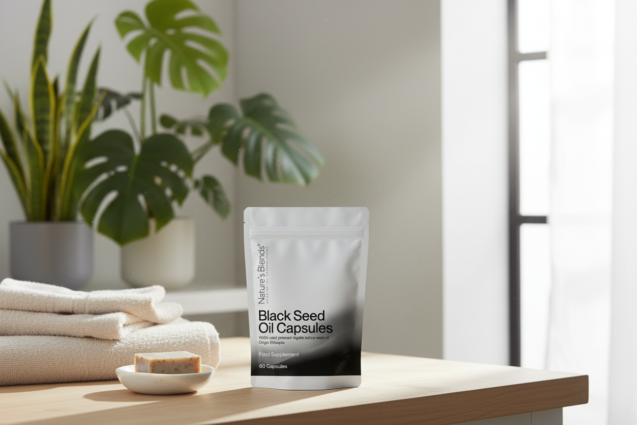 Black Seed Oil Capsules Wellness Lifestyle