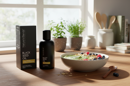 Black Seed Oil Kitchen Lifestyle