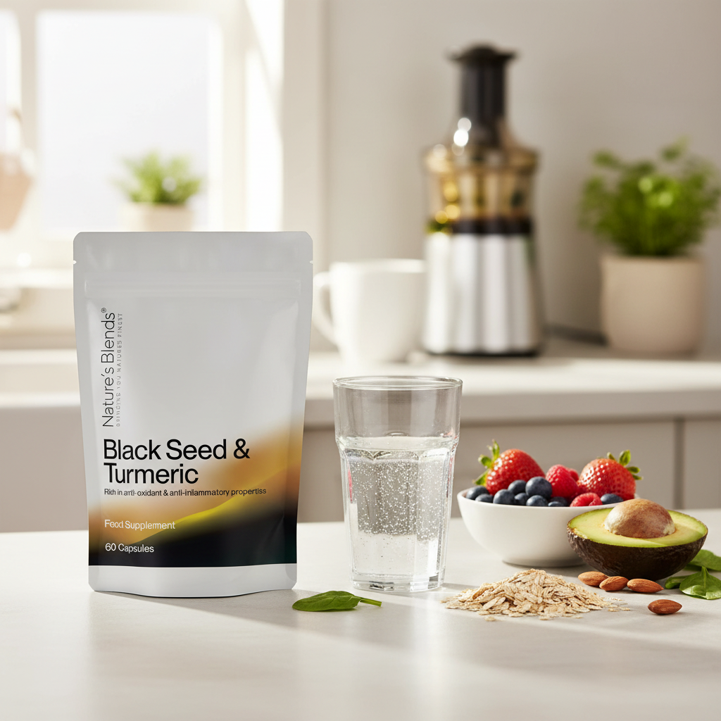 Black Seed Turmeric Kitchen Setting