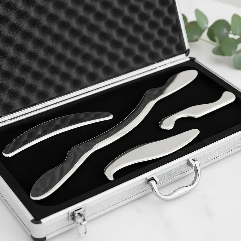 IASTM 4 Piece Kit on White Ceramic