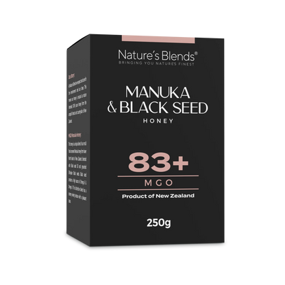 Nature's Blends black seed and manuka honey 83+ mgo 5 UMF 
