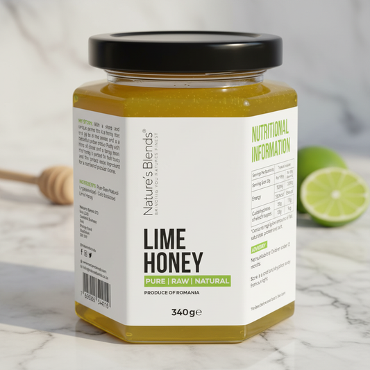 Lime honey collection image with lid