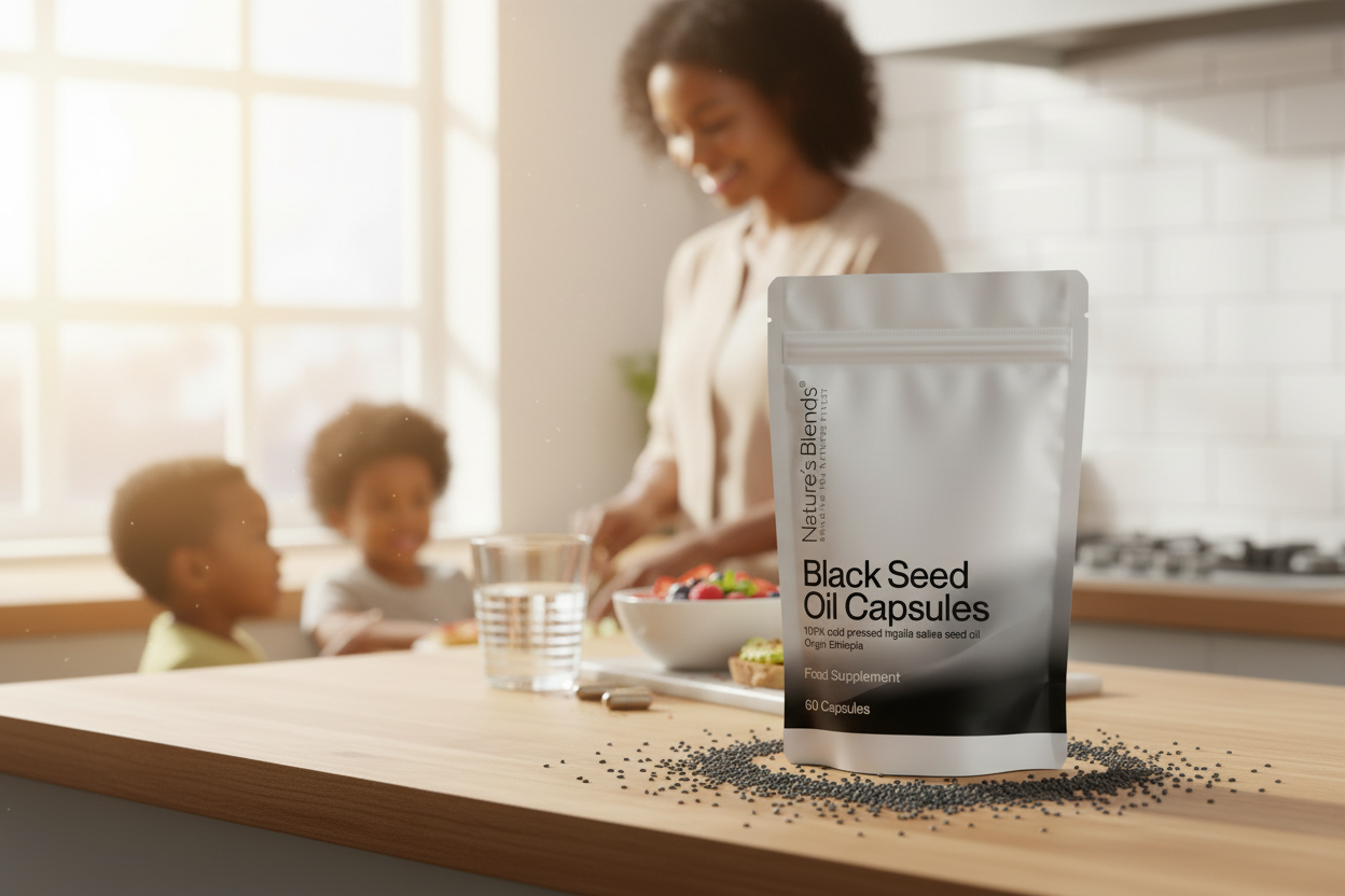 Mother preparing healthy family breakfast