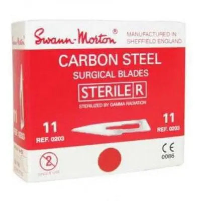 Premium Swann Morton Sterile Surgical Blades | No.11 | Pack of 100 - Nature's Blends