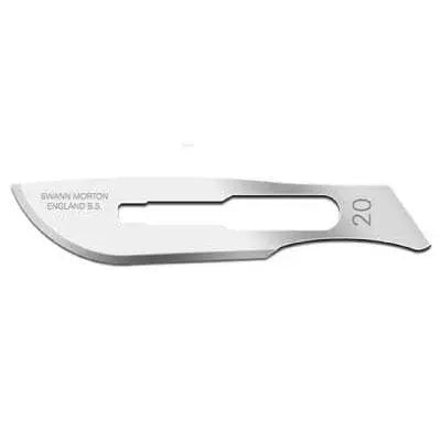 Swann Morton Carbon Steel Surgical Blade | No. 20 | Pack of 100 - Nature's Blends