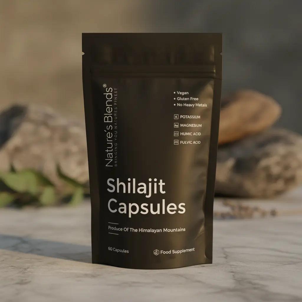 Shilajit Capsules Close-up