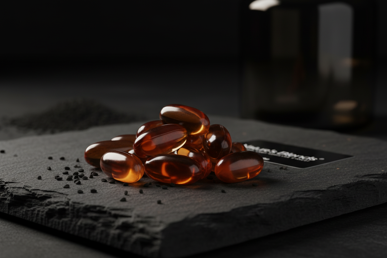 Textured stone with warm amber highlights