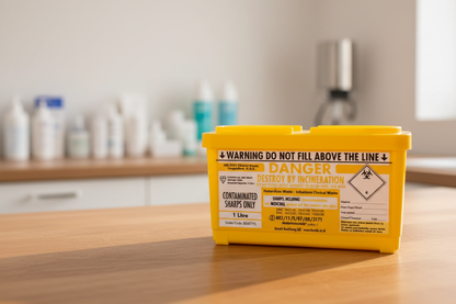 Yellow Sharps Bin - Healthcare Setting