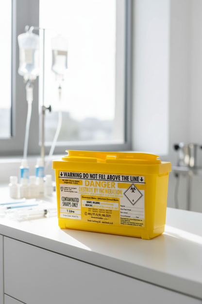 Yellow Sharps Bin - Treatment Room